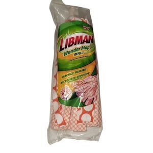 Libman Wonder Mop Refill with Orange and White Pattern